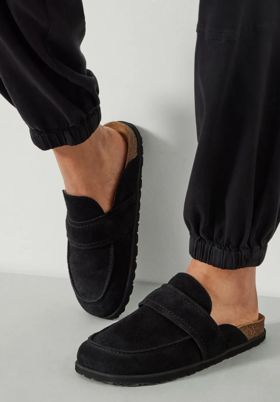 Pia Padded Suede Mules