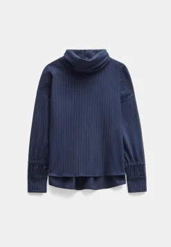 Pinstripe Wool Blend Top