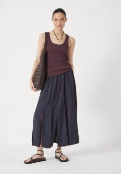 Pippa Satin Pleated Skirt