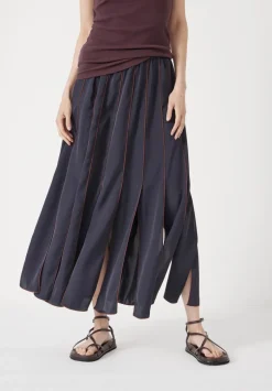 Pippa Satin Pleated Skirt