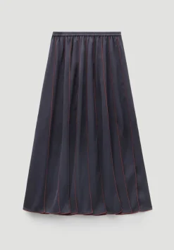 Pippa Satin Pleated Skirt