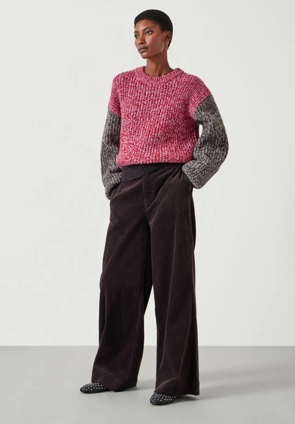 Pippa Wool Blend Colourblock Jumper
