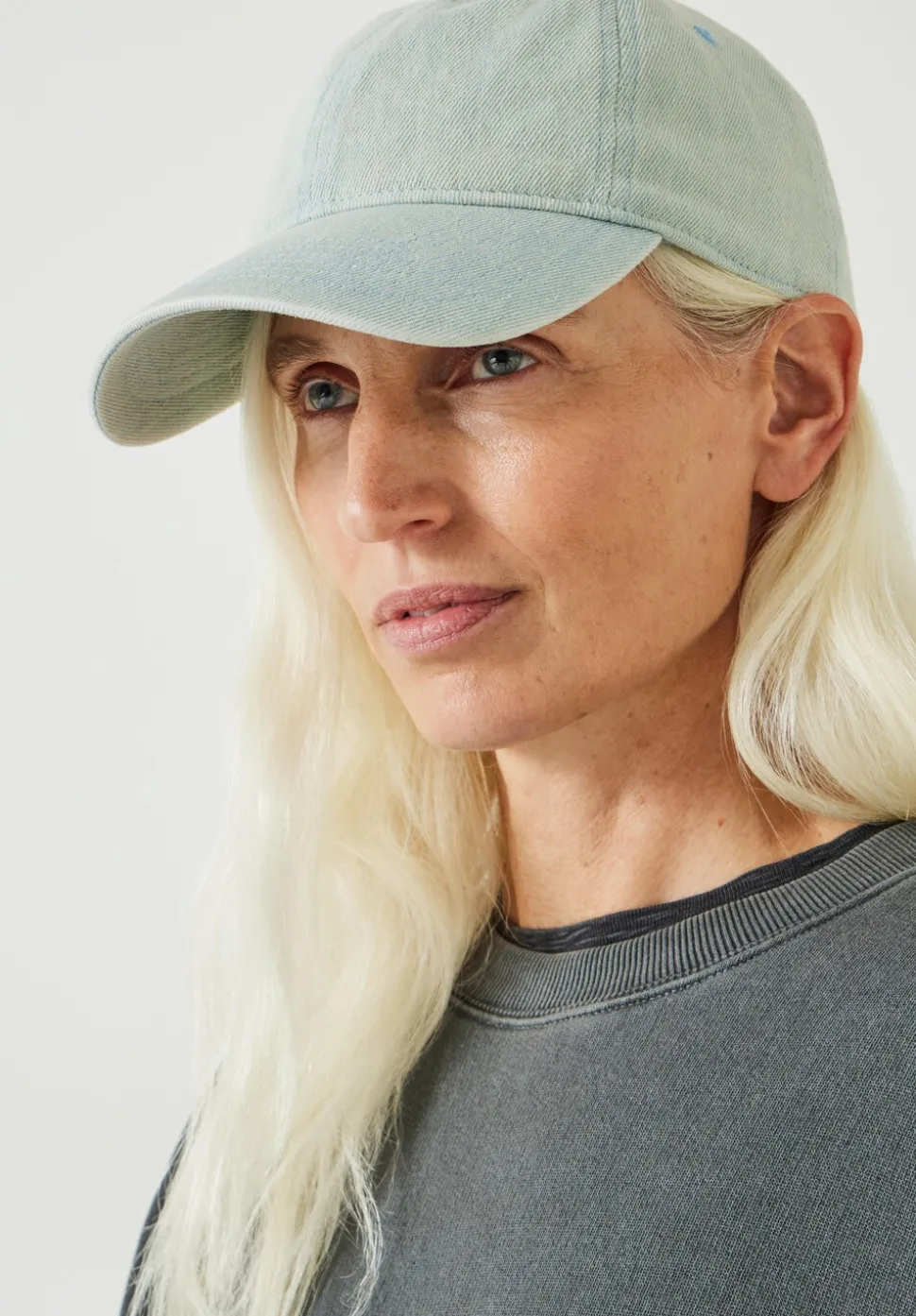Polly Denim Baseball Cap