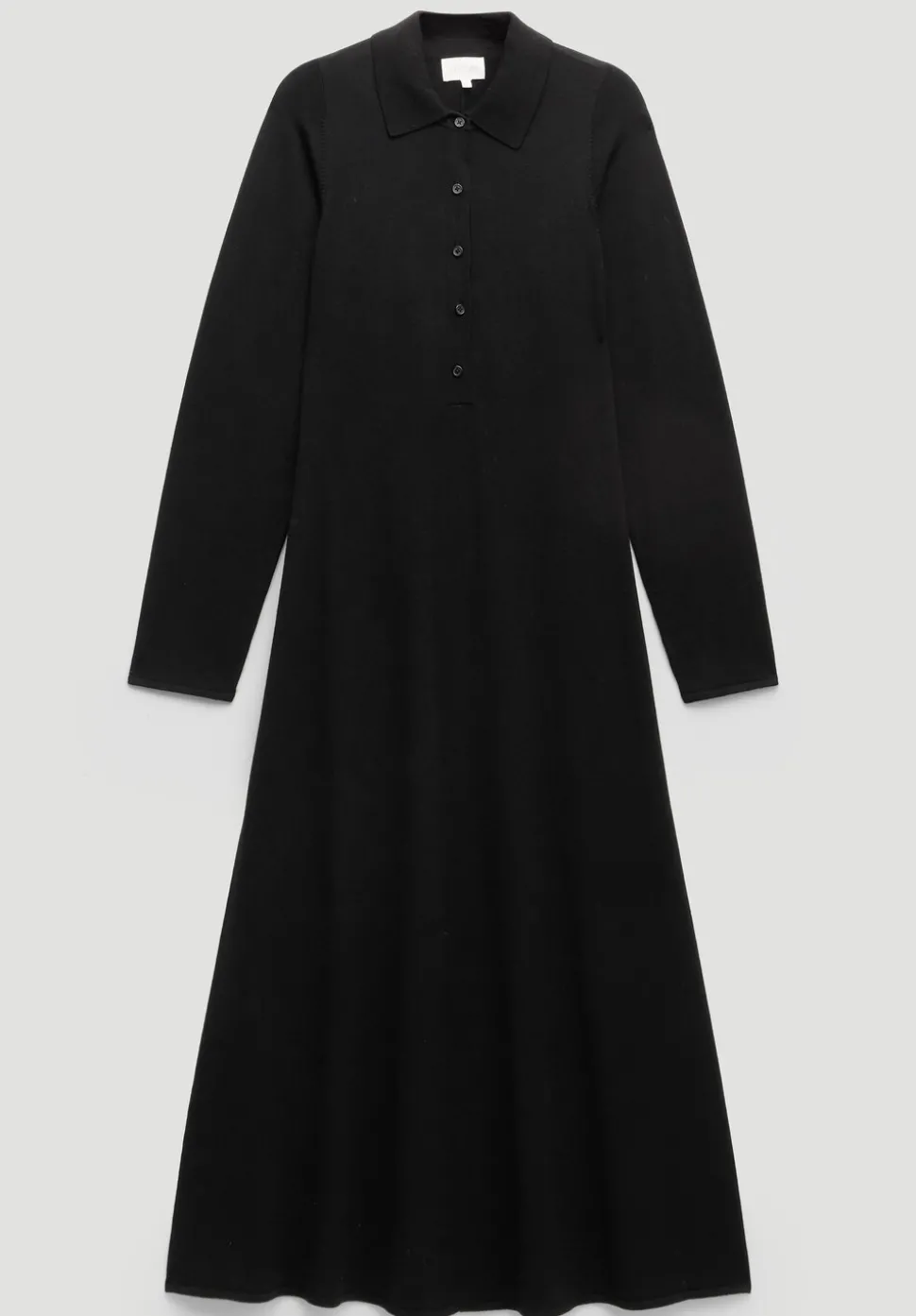 Polo Neck Knitted Midi Dress