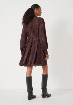 Printed Chiffon Mini Dress