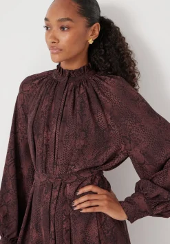 Printed Chiffon Mini Dress