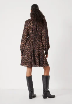 Printed Chiffon Mini Dress
