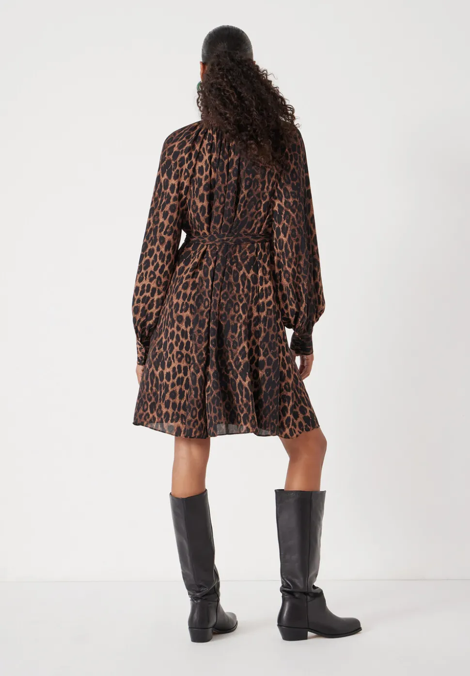 Printed Chiffon Mini Dress