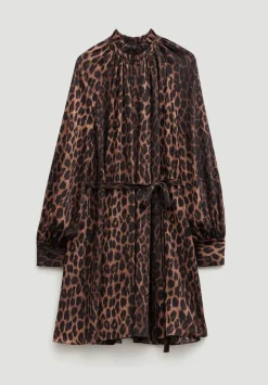 Printed Chiffon Mini Dress
