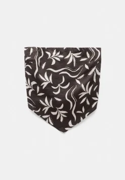 Printed Linen Blend Bandeau Top