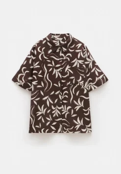 Printed Linen Blend Shirt