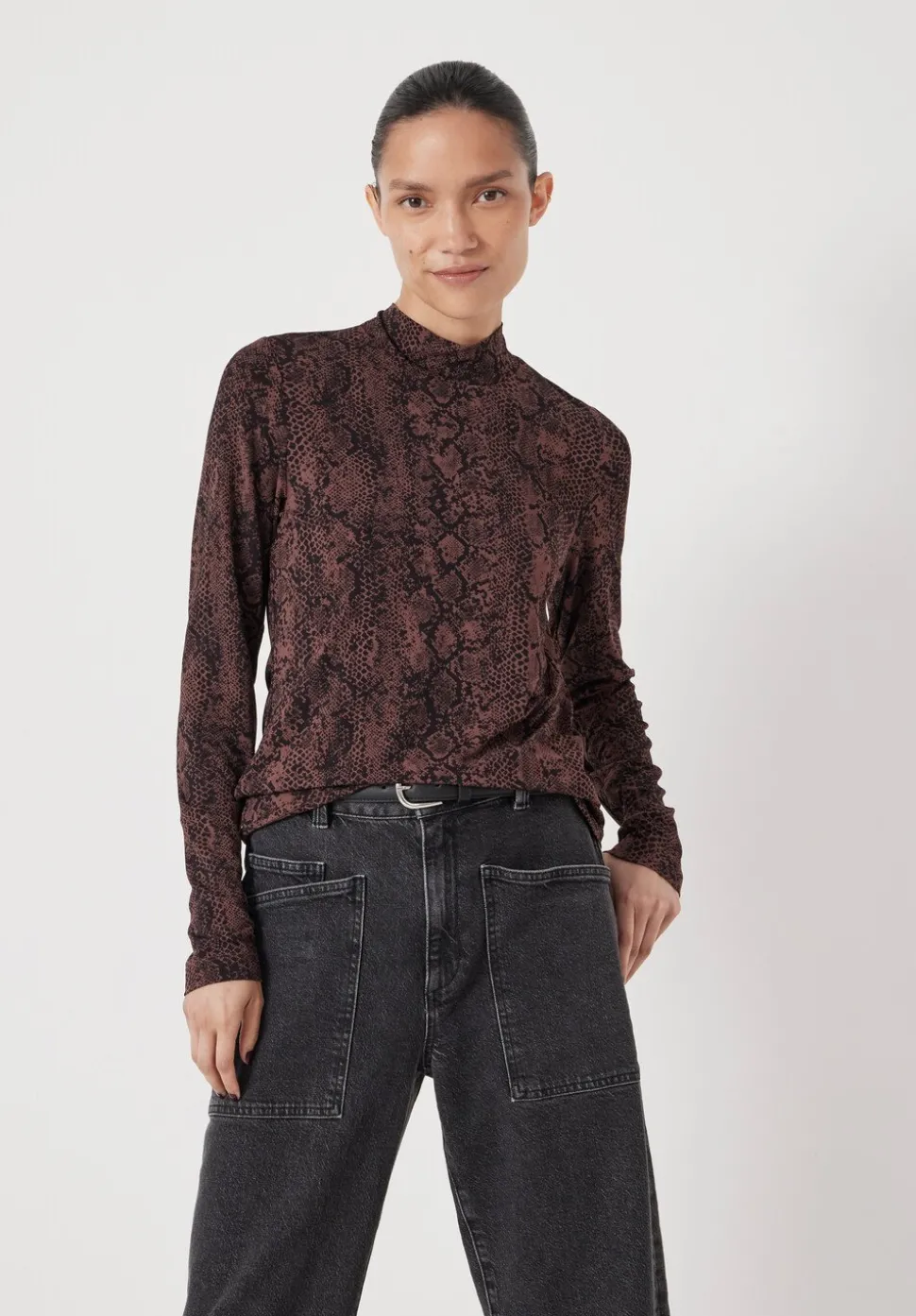 Printed Long Sleeve Top