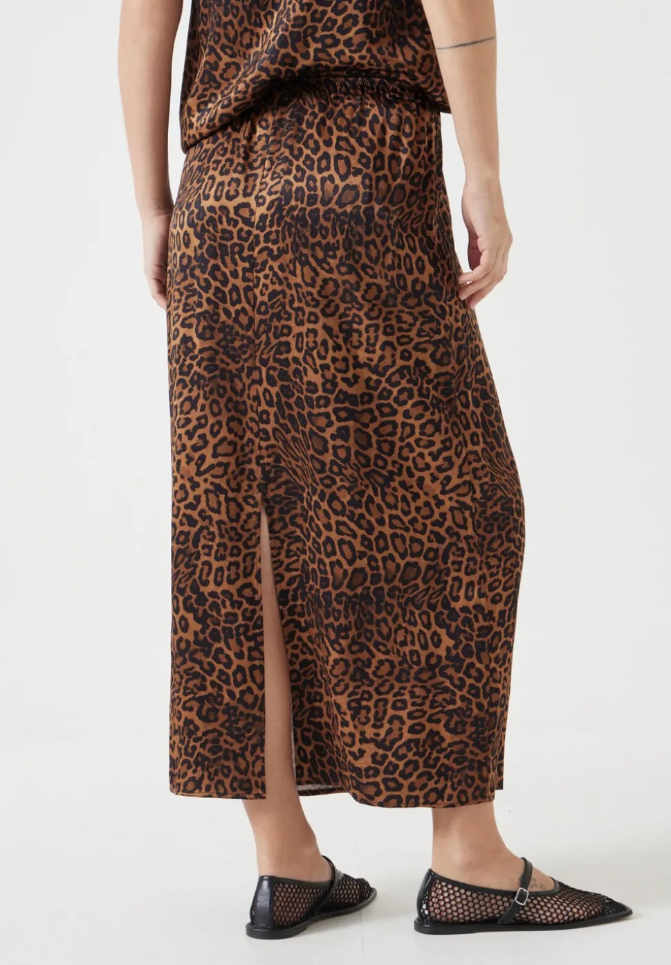 Printed Midi Skirt