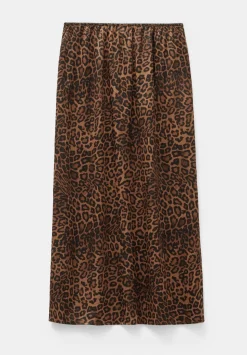 Printed Midi Skirt