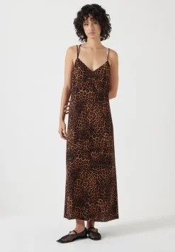 Printed Midi Slip Dress