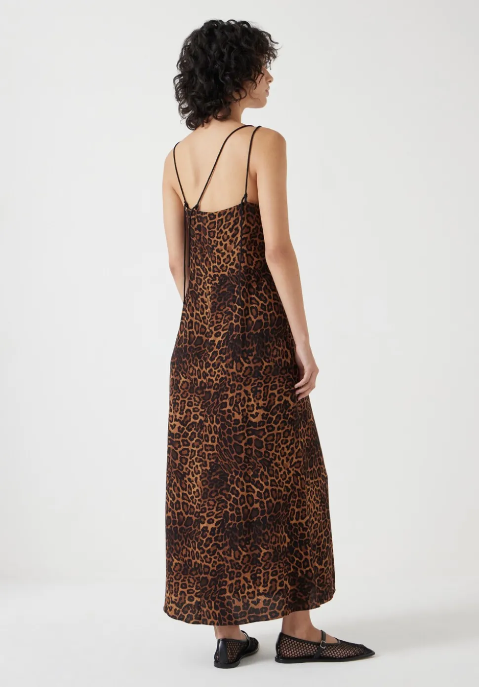 Printed Midi Slip Dress