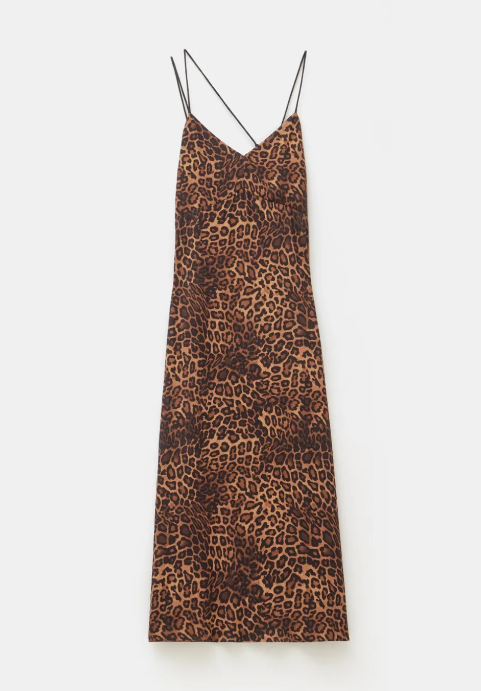 Printed Midi Slip Dress