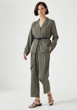 Printed Tapered Trousers