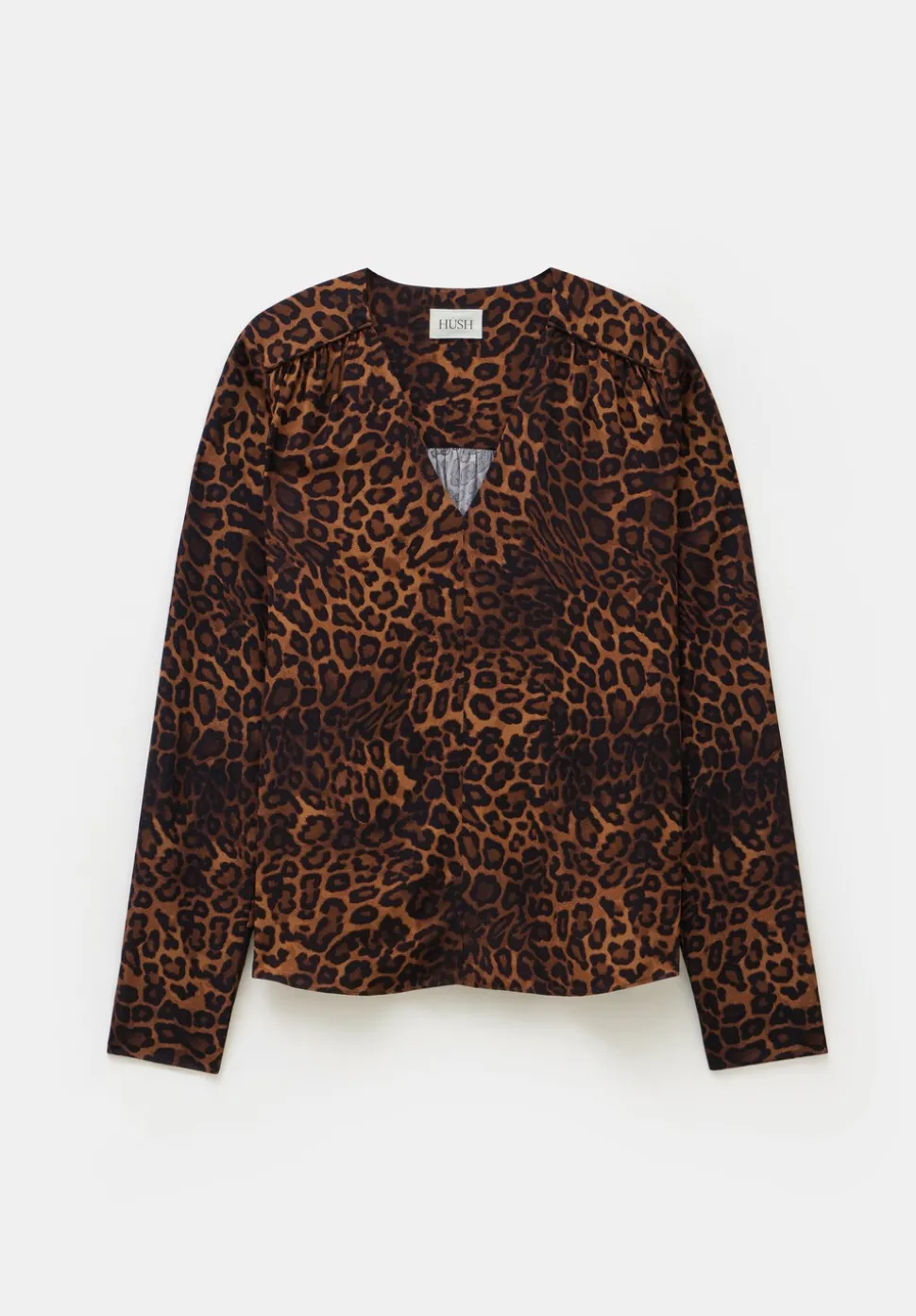 Printed V-Neck Blouse