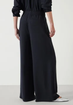 Prisha Wide Leg Pinstripe Trousers