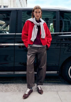 Pure Wool Double Faced Collarless Jacket