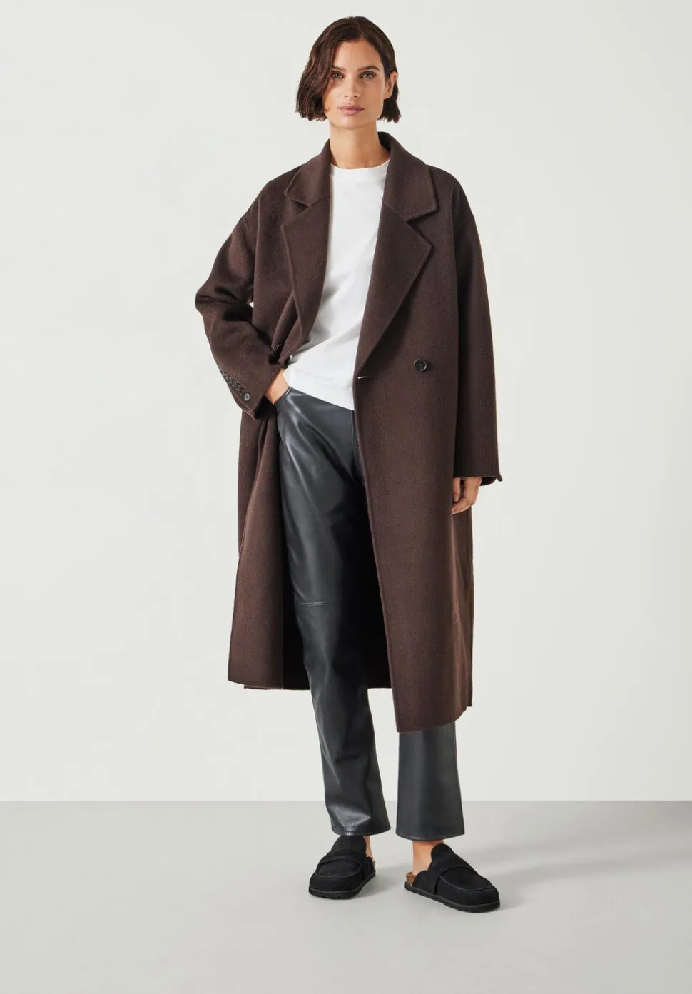 Pure Wool Double Faced Oversized Coat