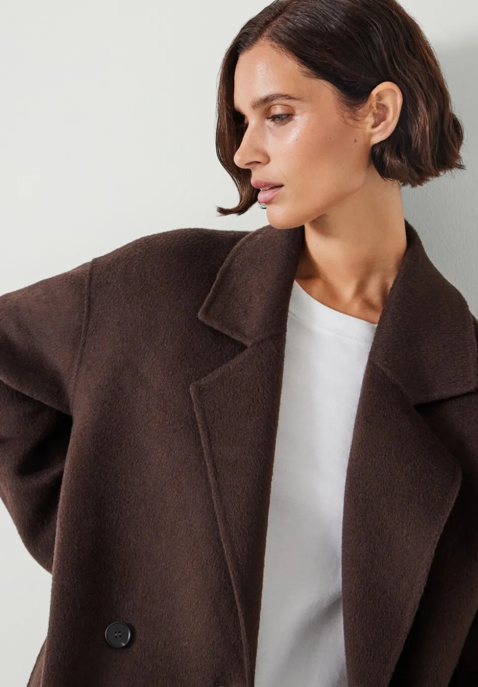 Pure Wool Double Faced Oversized Coat
