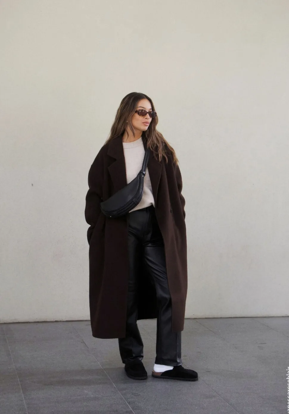 Pure Wool Double Faced Oversized Coat