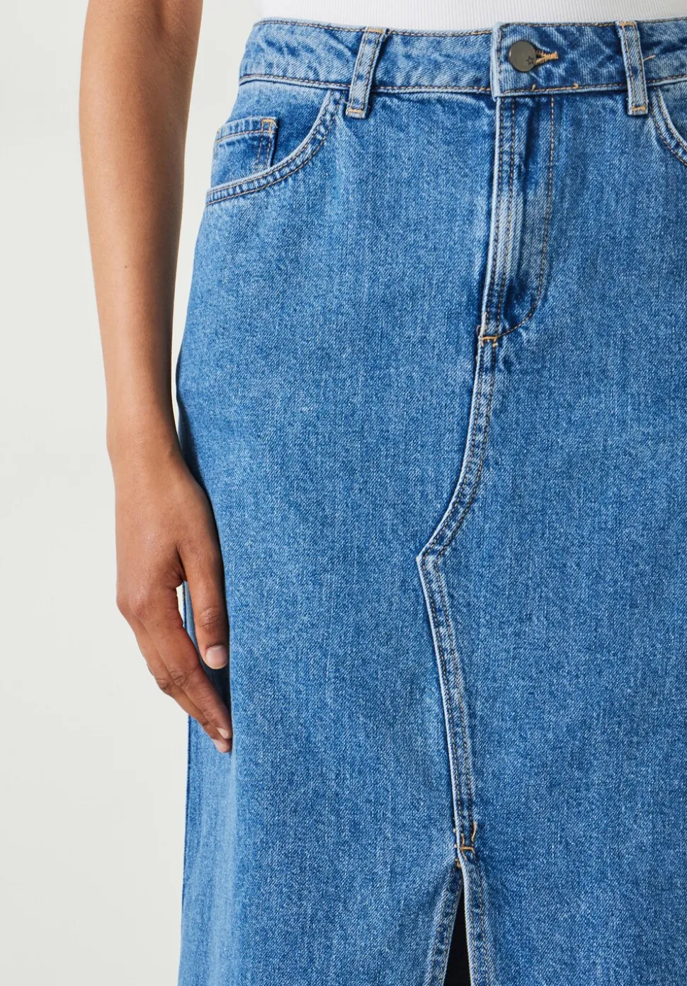 Rachelle Denim Maxi Skirt