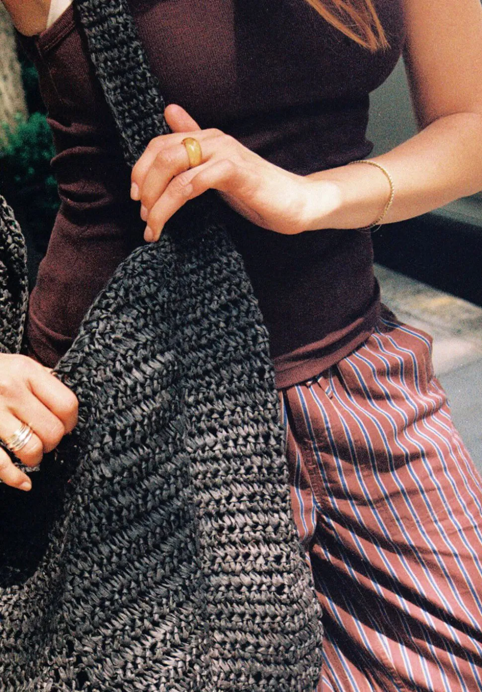 Raffia Oversized Tote Bag