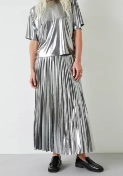 Raven Pleated Maxi Skirt
