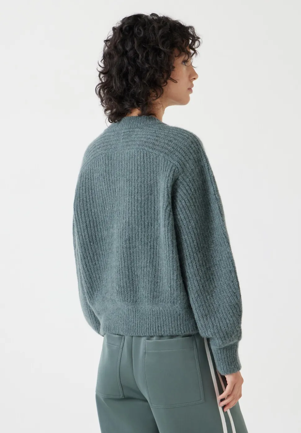 Raven Wool Blend Cardigan