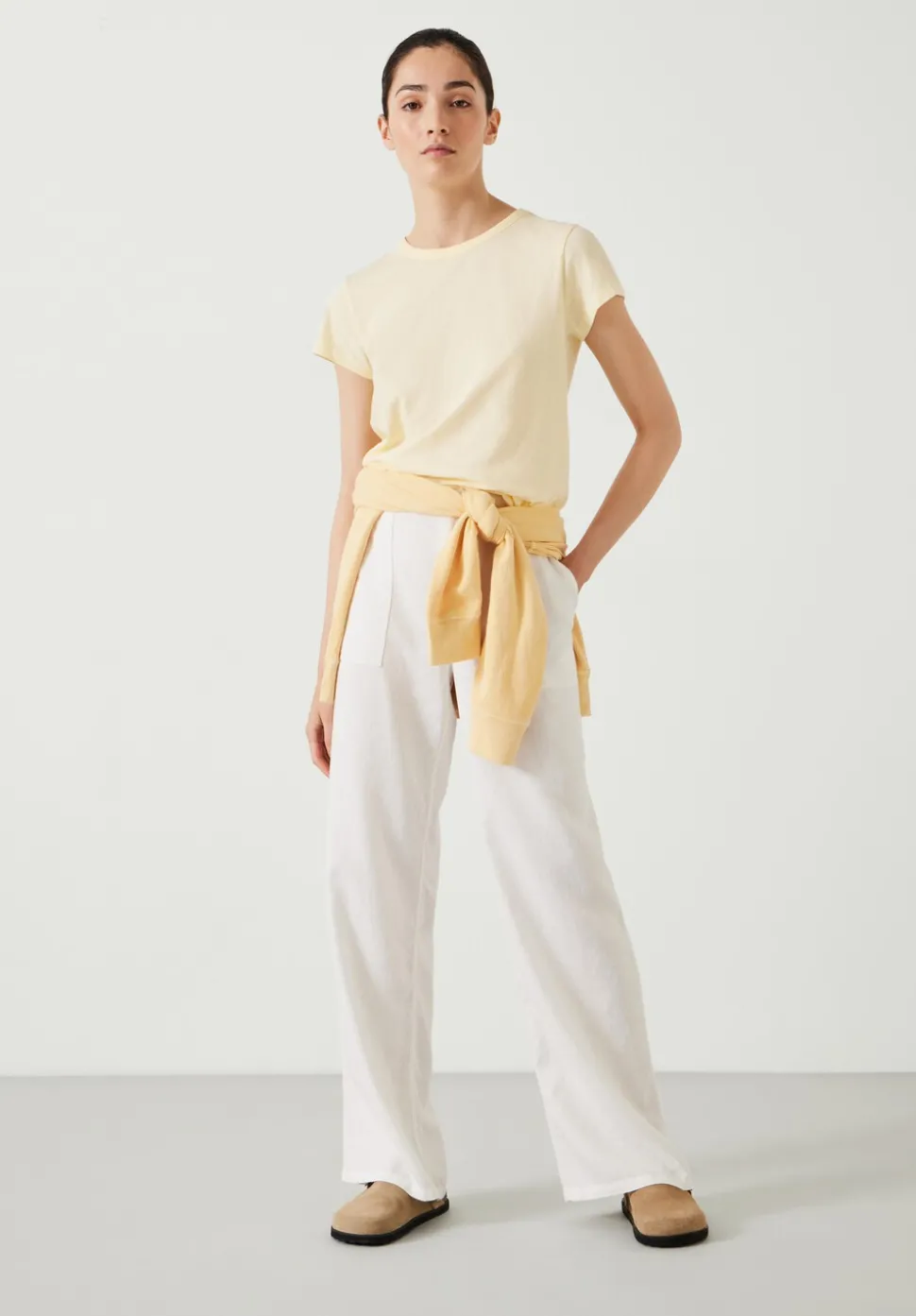 Raye Linen Straight Leg Trousers