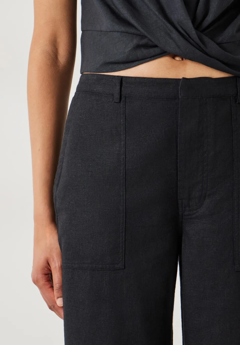 Raye Linen Straight Leg Trousers