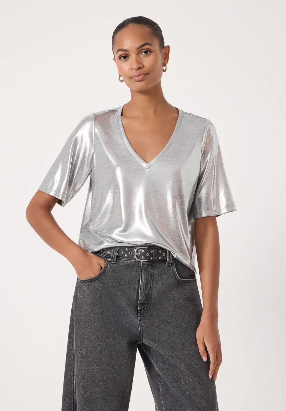Reece Silver Metallic Sub T-Shirt