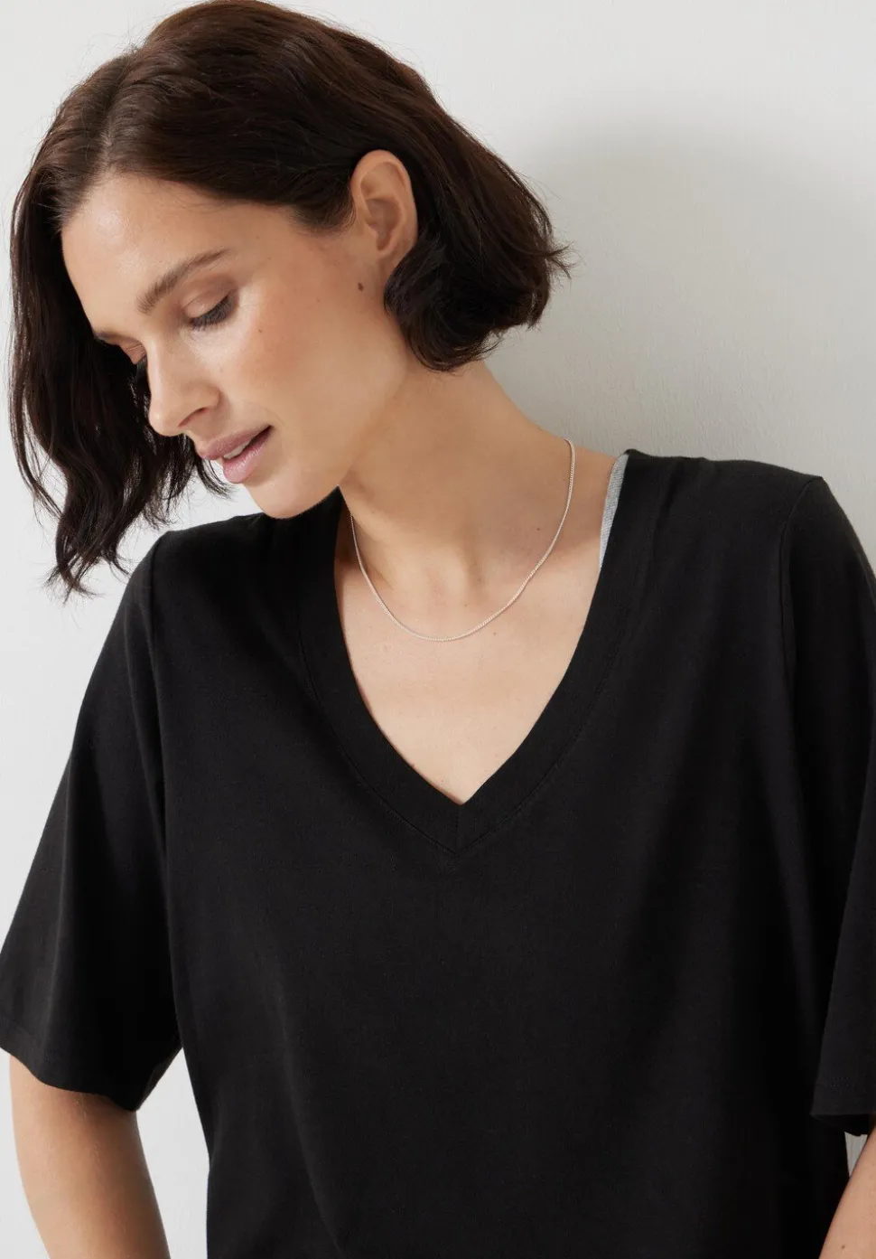 Reece V Neck Drapey T-Shirt