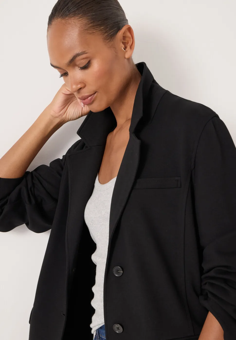 Relaxed Ponte Blazer