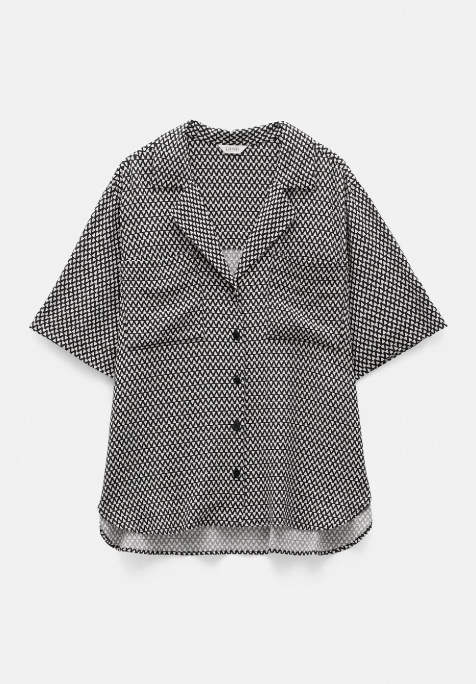 Revere Collar Short Sleeve Shirt