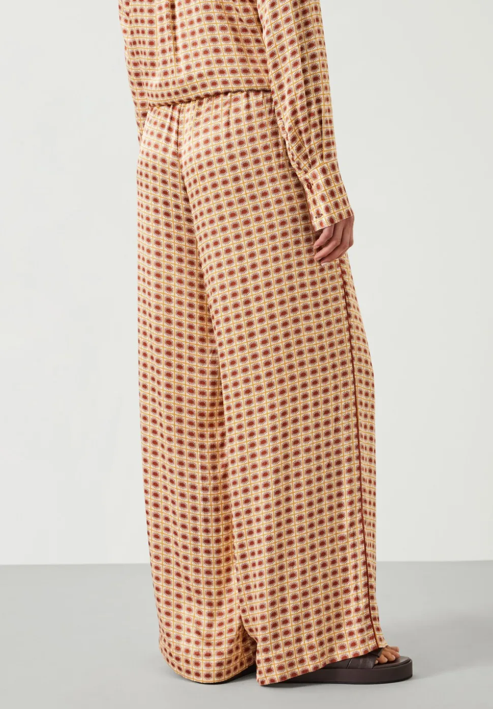 Rita Printed Wide Leg Trousers
