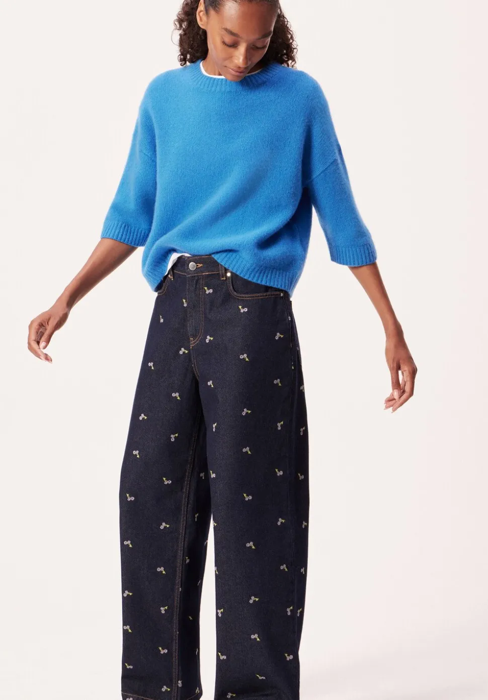 Romy Embroidered Floral Jeans