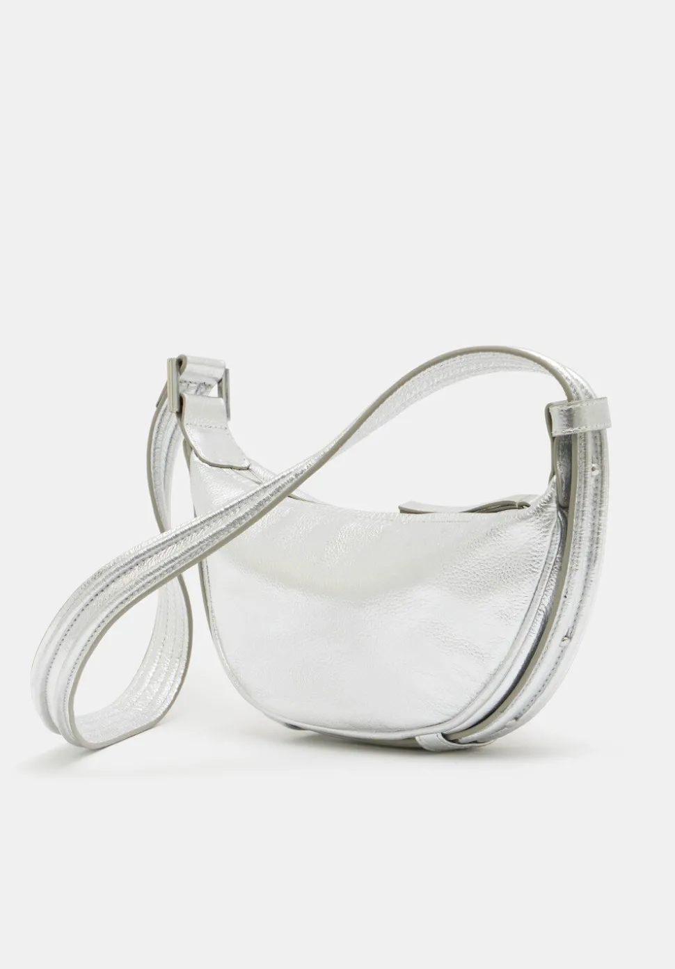 Rory Crescent Leather Crossbody Bag