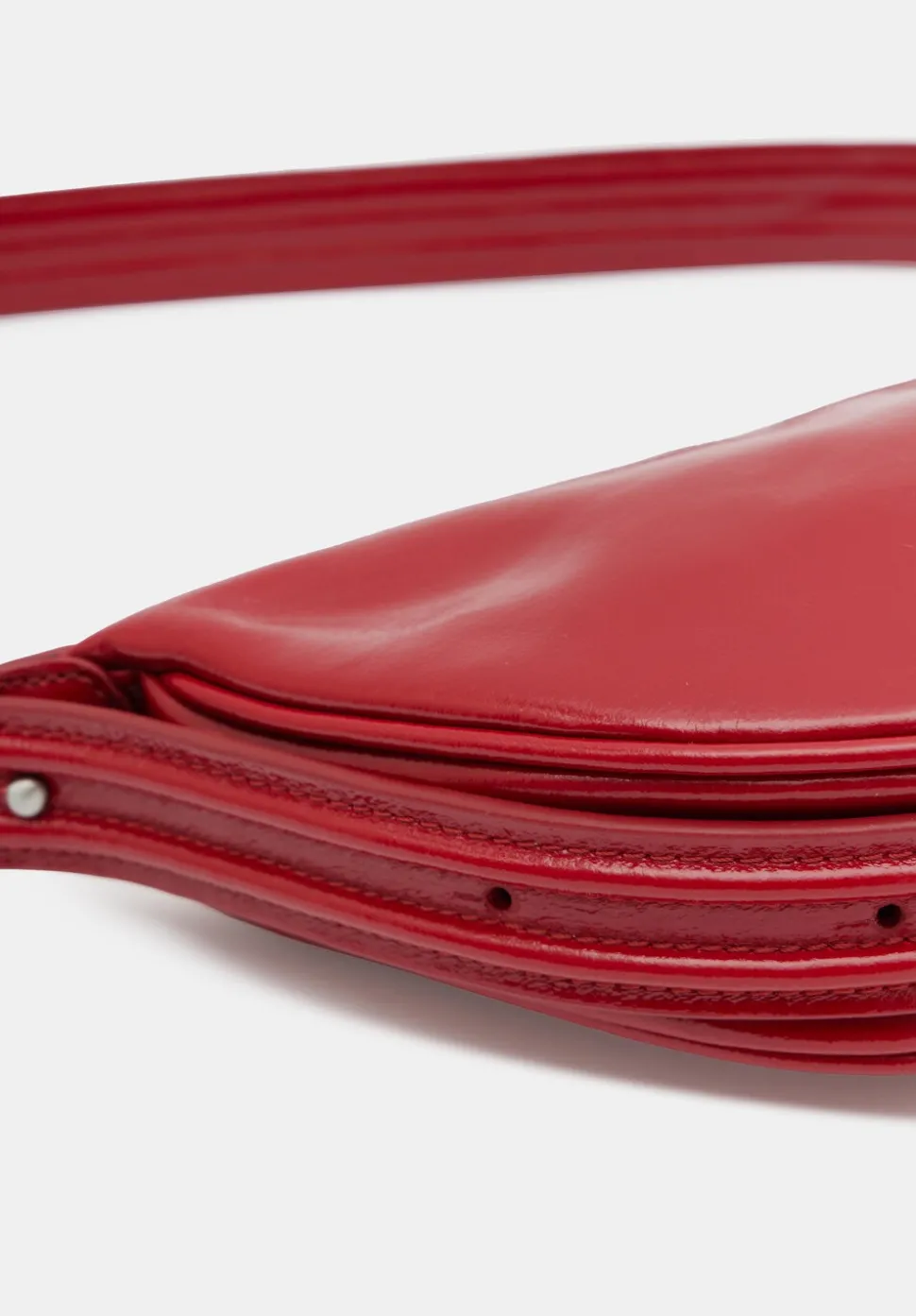 Rory Crescent Leather Crossbody Bag