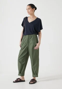 Rosalia Linen Blend V Neck T-Shirt