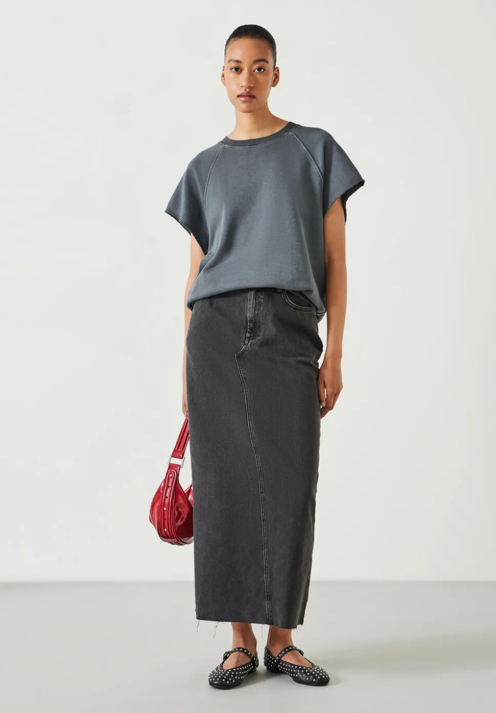 Rylie Denim Maxi Skirt
