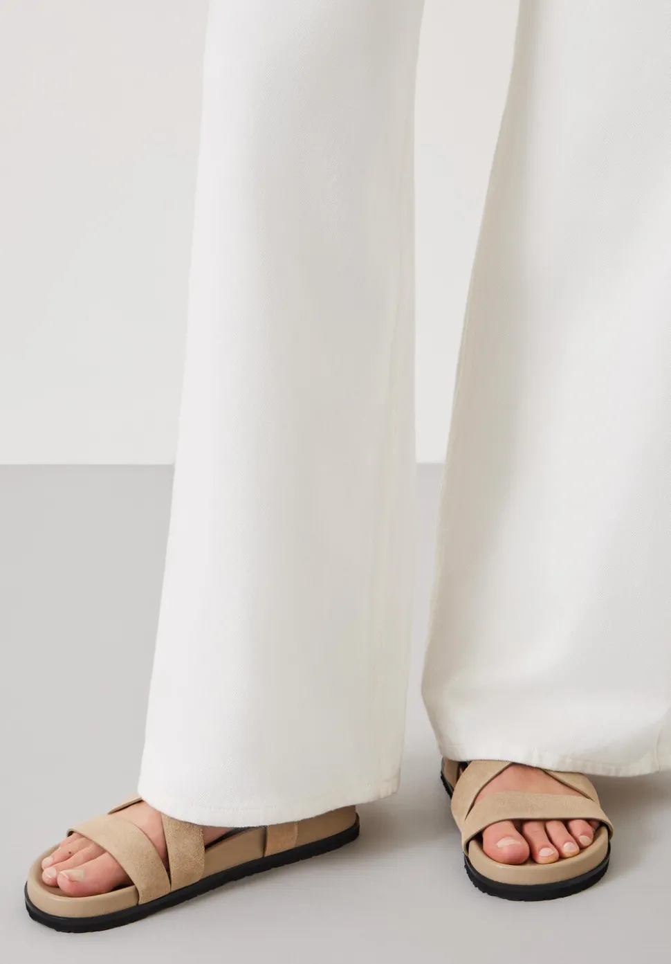 Sadie Suede Footbed Sandal