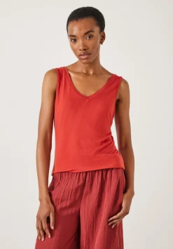 Sally V-Neck Jersey Vest Top