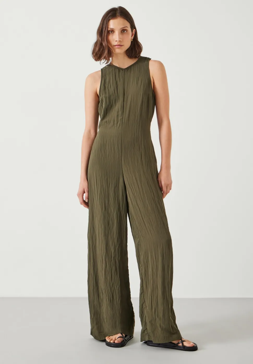 Sandy Fluid Wide Leg Jumpsuit