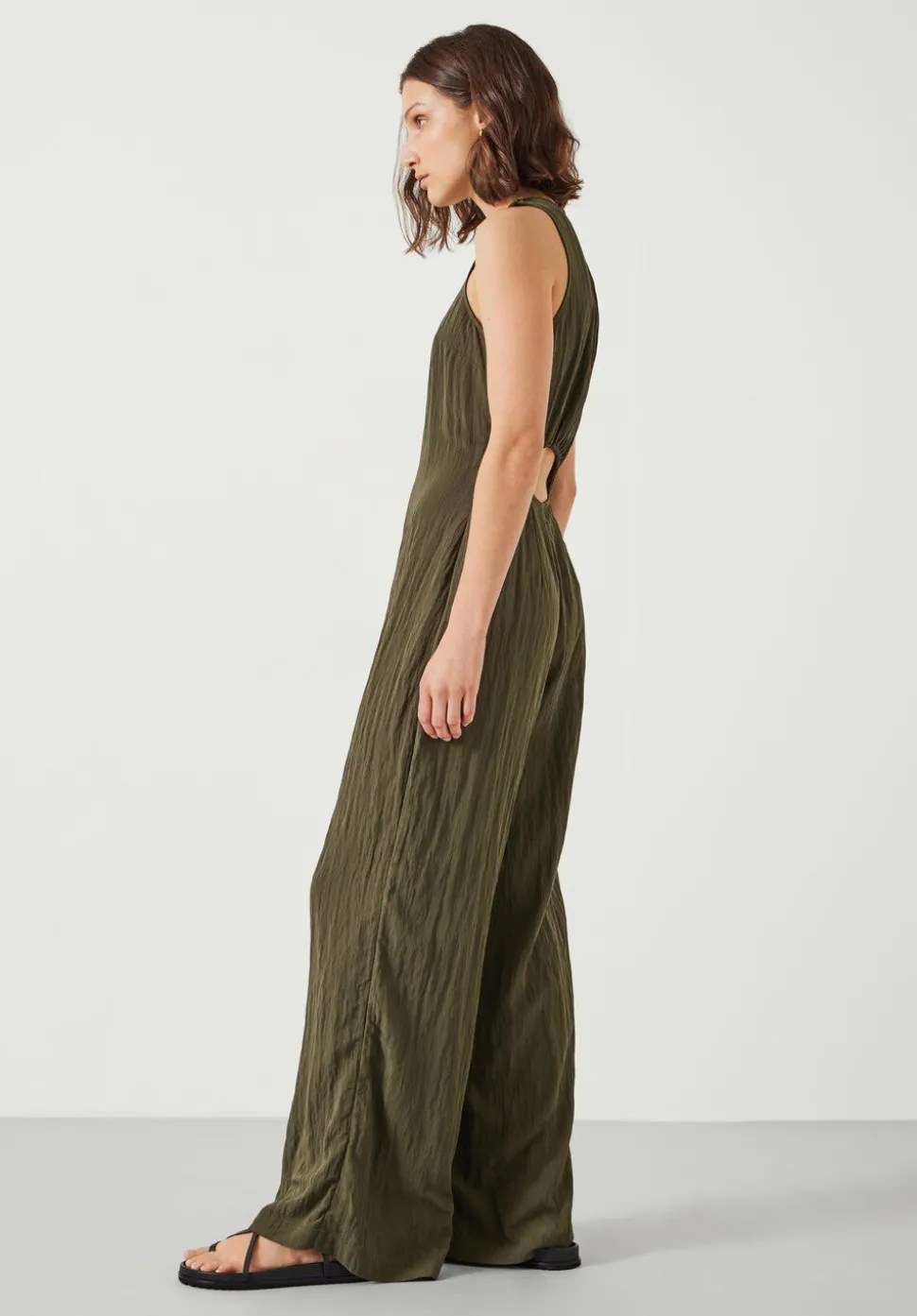 Sandy Fluid Wide Leg Jumpsuit