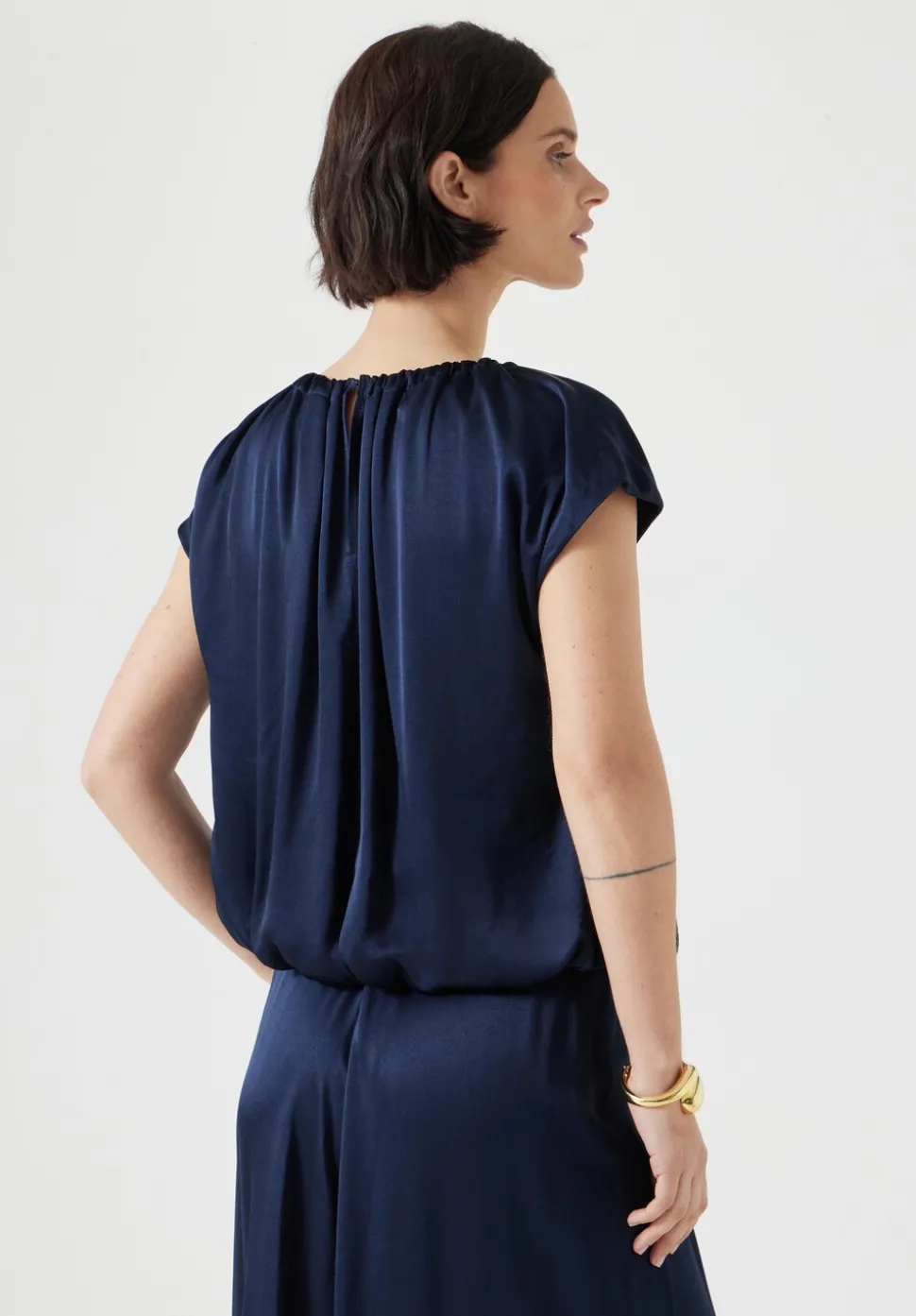 Satin Circular Top