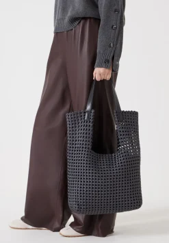 Satin Weave Tote Bag